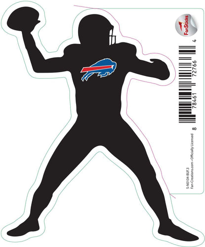 Fan Creations Decal Buffalo Bills 3in Decal Player Silhouette - Throwing