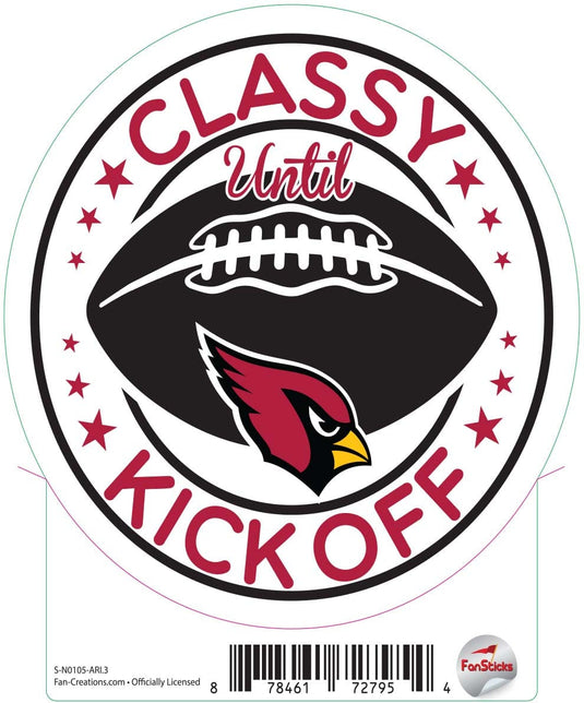 Fan Creations Decal Arizona Cardinals 3in Decal 