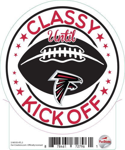 Fan Creations Decal Atlanta Falcons 3in Decal 