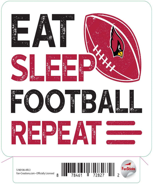 Fan Creations Decal Arizona Cardinals 3in Decal 