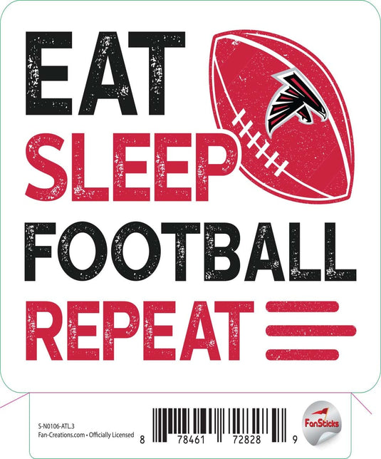 Fan Creations Decal Atlanta Falcons 3in Decal 