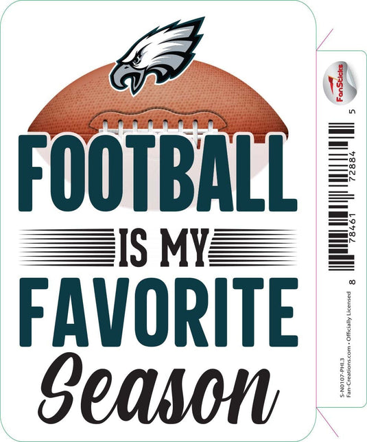 Fan Creations Decal Philadelphia Eagles 3in Decal Football Favorite Season