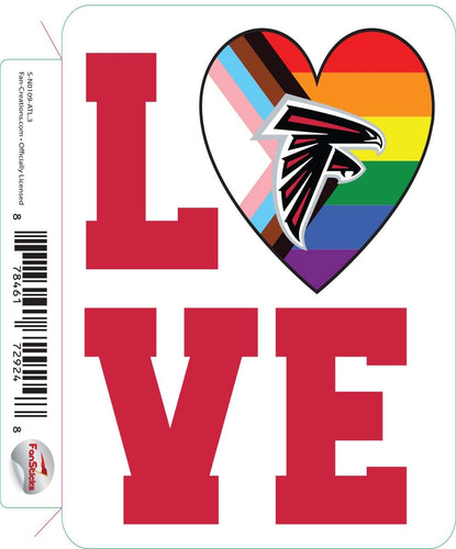 Fan Creations Decal Atlanta Falcons 3in Decal LGBTQ 