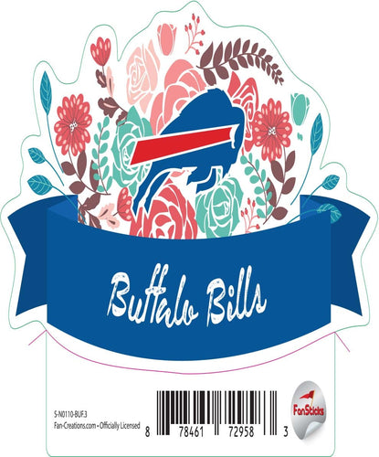 Fan Creations Decal Buffalo Bills 3in Decal Flower Banner