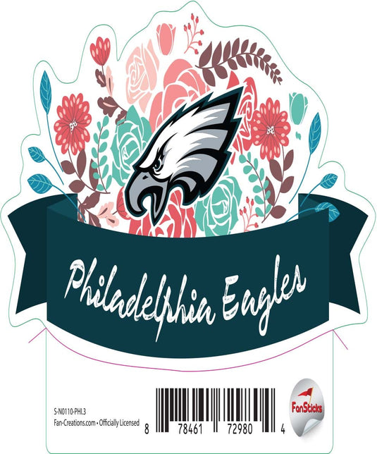 Fan Creations Decal Philadelphia Eagles 3in Decal Flower Banner