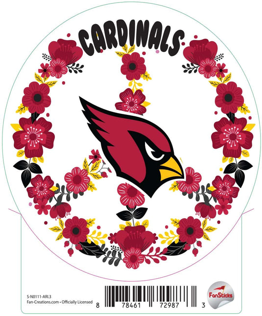 Fan Creations Decal Arizona Cardinals 3in Decal 