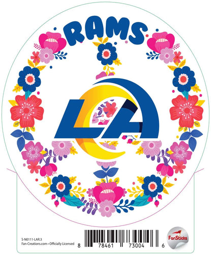 Fan Creations Decal Los Angeles Rams 3in Decal Peace Sign