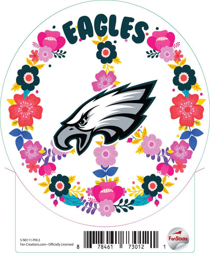 Fan Creations Decal Philadelphia Eagles 3in Decal Peace Sign