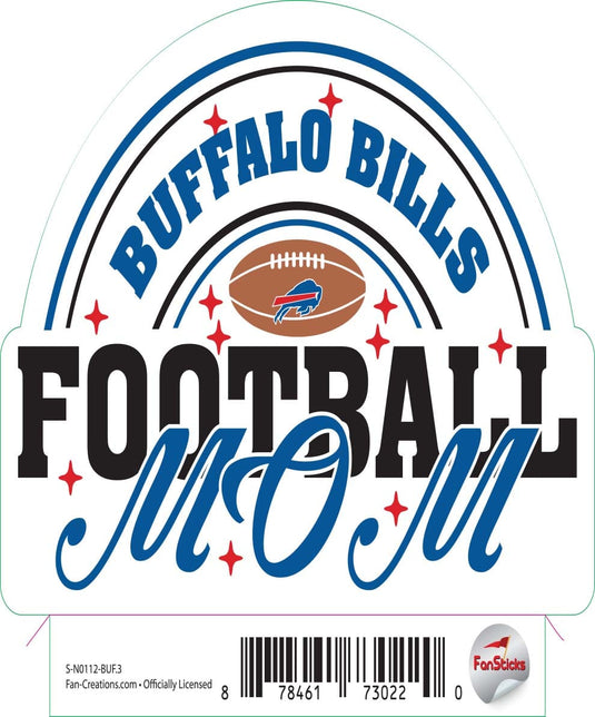 Fan Creations Decal Buffalo Bills 3in Decal Football Mom