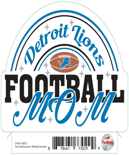 Fan Creations Decal Detroit Lions 3in Decal Football Mom