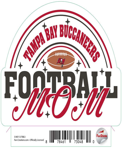 Fan Creations Decal Tampa Bay Buccaneers 3in Decal - Football Mom