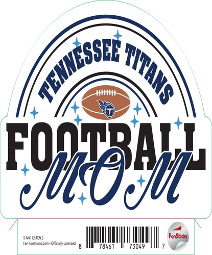 Fan Creations Decal Tennessee Titans 3in Decal - Football Mom