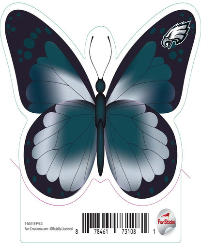 Fan Creations Decal Philadelphia Eagles 3in Decal Butterfly