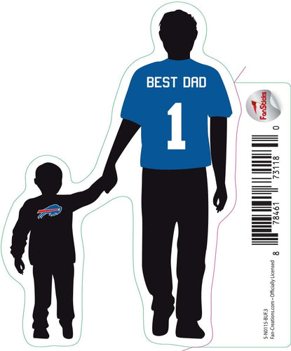 Fan Creations Decal Buffalo Bills 3in Decal Best Dad Holding Hands