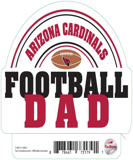 Fan Creations Decal Arizona Cardinals 3in Decal 