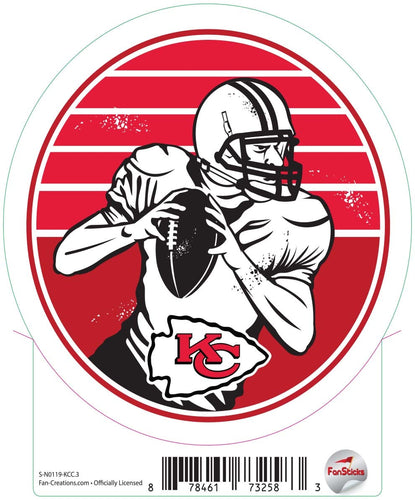 Fan Creations Decal Kansas City Chiefs 3in Decal Vintage Circle Player