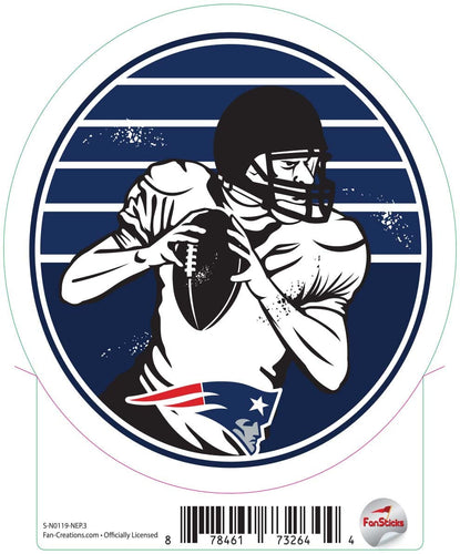 Fan Creations Decal New England Patriots 3in Decal Vintage Circle Player