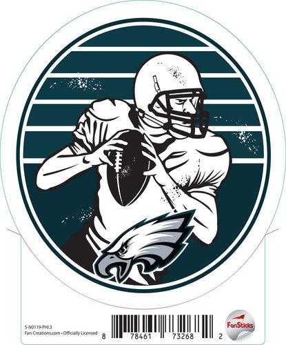 Fan Creations Decal Philadelphia Eagles 3in Decal Vintage Circle Player