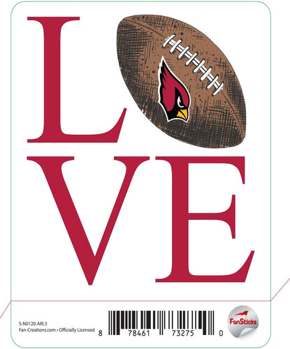 Fan Creations Decal Arizona Cardinals 3in Decal 