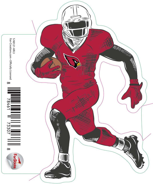 Fan Creations Decal Arizona Cardinals 3in Decal 