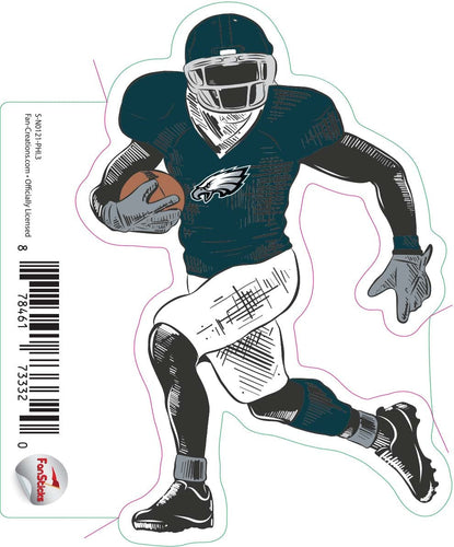 Fan Creations Decal Philadelphia Eagles 3in Decal Player Illustration