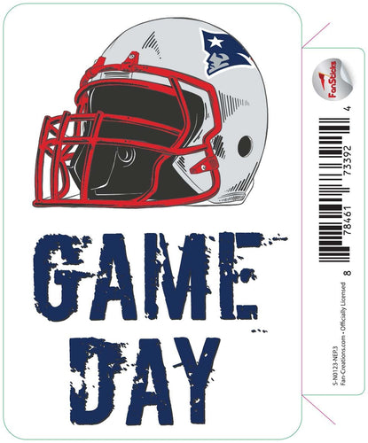 Fan Creations Decal New England Patriots 3in Decal Game Day Helmet