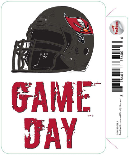 Fan Creations Decal Tampa Bay Buccaneers 3in Decal - Game Day Helmet