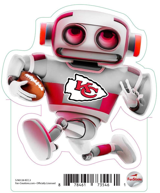 Fan Creations Decal Kansas City Chiefs 3in Decal Robot