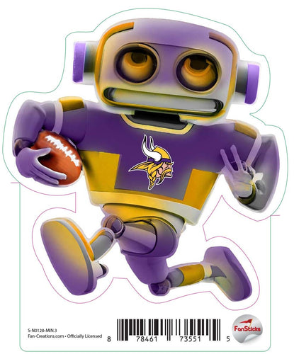 Fan Creations Decal Minnesota Vikings 3in Decal Robot