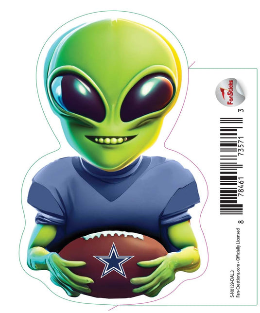 Fan Creations Decal Dallas Cowboys 3in Decal Alien