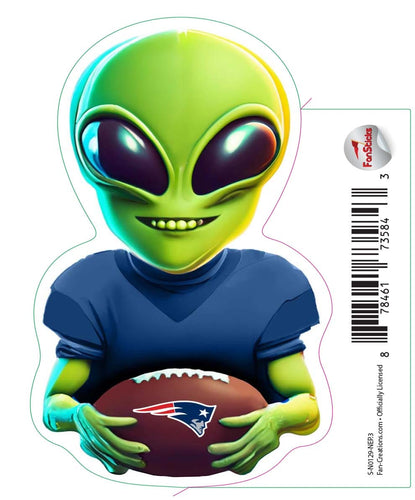 Fan Creations Decal New England Patriots 3in Decal Alien AI