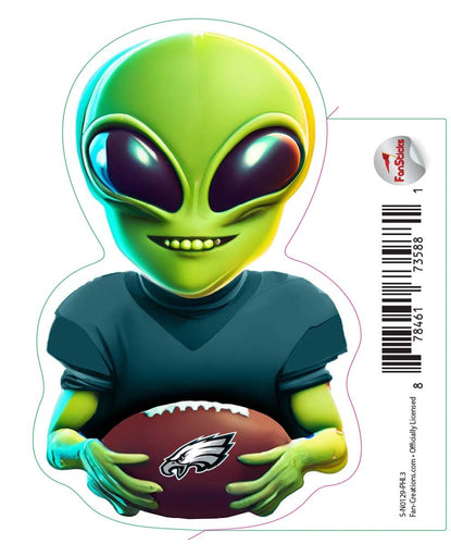 Fan Creations Decal Philadelphia Eagles 3in Decal Alien