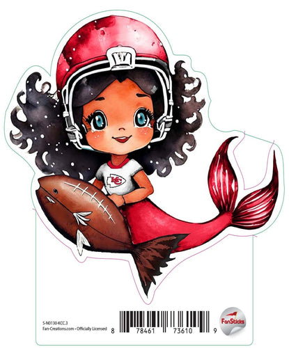 Fan Creations Decal Kansas City Chiefs 3in Decal Mermaid