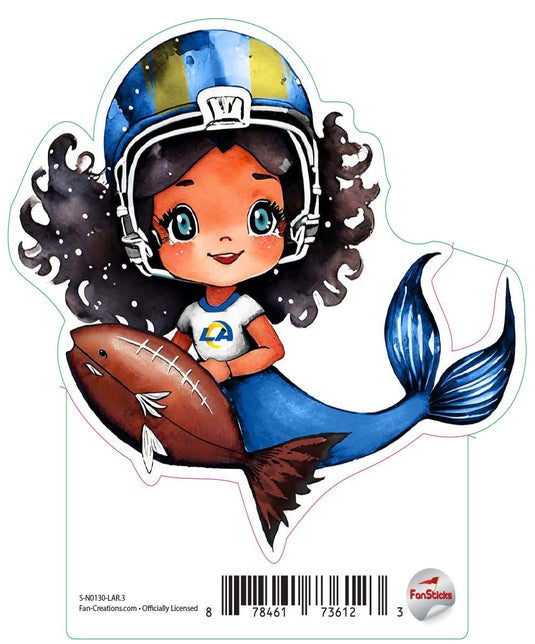 Fan Creations Decal Los Angeles Rams 3in Decal Mermaid