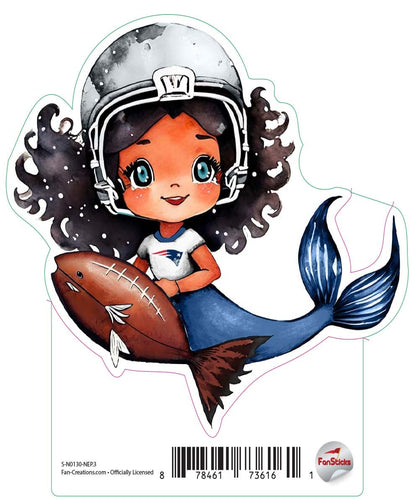 Fan Creations Decal New England Patriots 3in Decal Mermaid AI