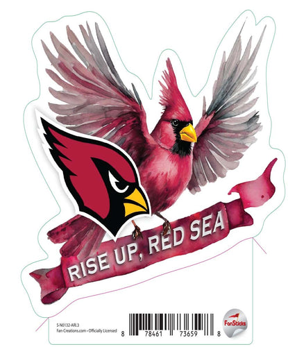 Fan Creations Decal Arizona Cardinals 3in Decal 