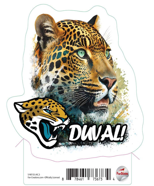 Fan Creations Decal Jacksonville Jaguars 3in Decal 