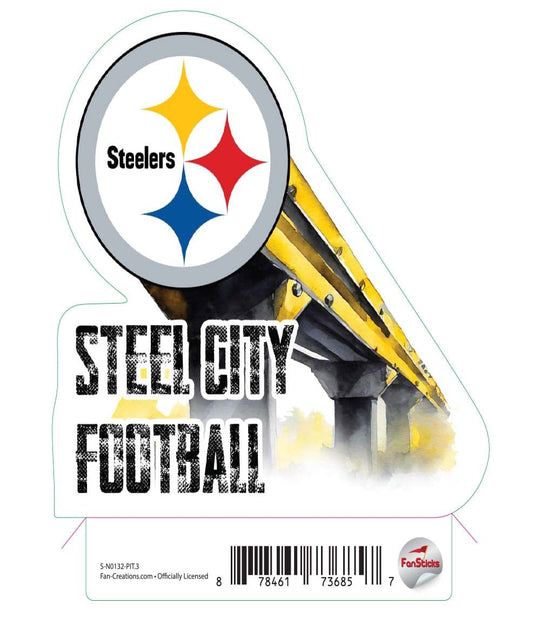 Fan Creations Decal Pittsburgh Steelers 3in Decal Pittsburgh Steelers
