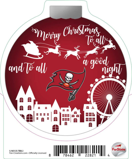 Fan Creations Decal Tampa Bay Buccaneers 3in Decal - Town Ornament