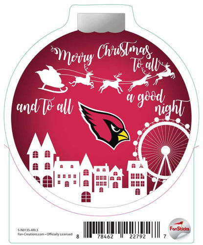 Fan Creations Decal Arizona Cardinals 3in Decal 