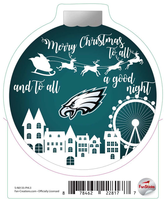 Fan Creations Decal Philadelphia Eagles 3in Decal Town Ornament