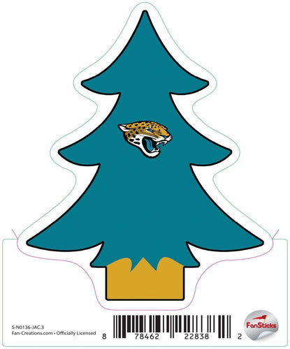 Fan Creations Decal Jacksonville Jaguars 3in Decal Christmas Tree