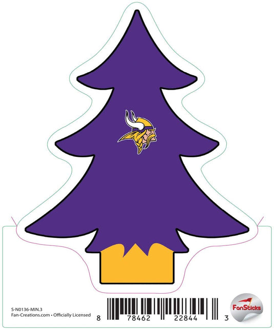 Fan Creations Decal Minnesota Vikings 3in Decal Christmas Tree