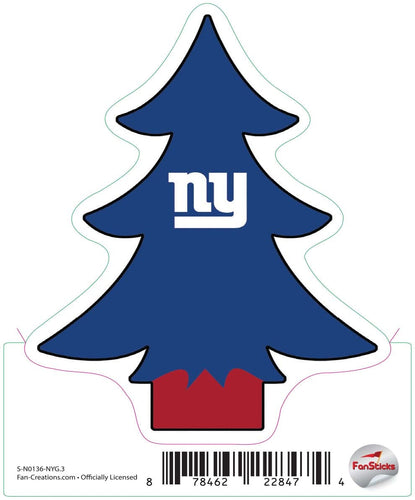 Fan Creations Decal New York Giants 3in Decal Christmas Tree