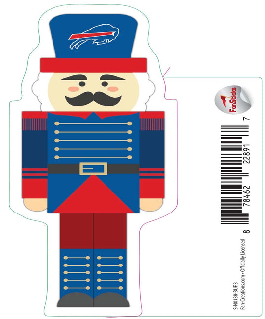 Fan Creations Decal Buffalo Bills 3in Decal Nutcracker