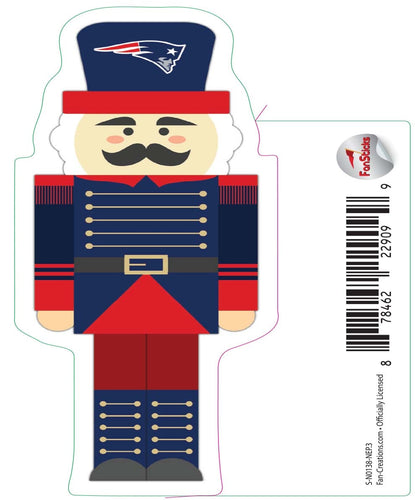 Fan Creations Decal New England Patriots 3in Decal Nutcracker