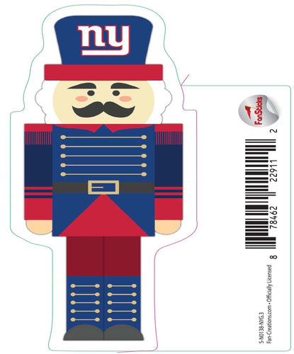 Fan Creations Decal New York Giants 3in Decal Nutcracker