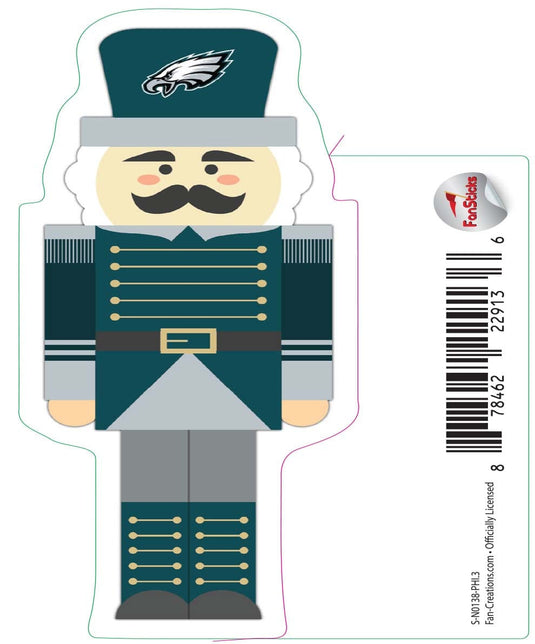 Fan Creations Decal Philadelphia Eagles 3in Decal Nutcracker