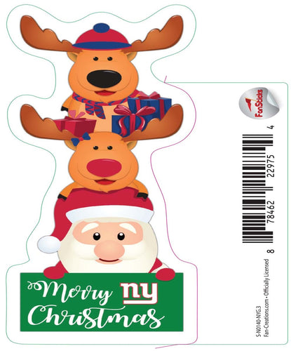Fan Creations Decal New York Giants 3in Decal Christmas Stack
