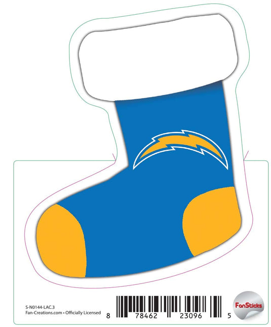 Fan Creations Decal Los Angeles Chargers 3in Decal Stocking